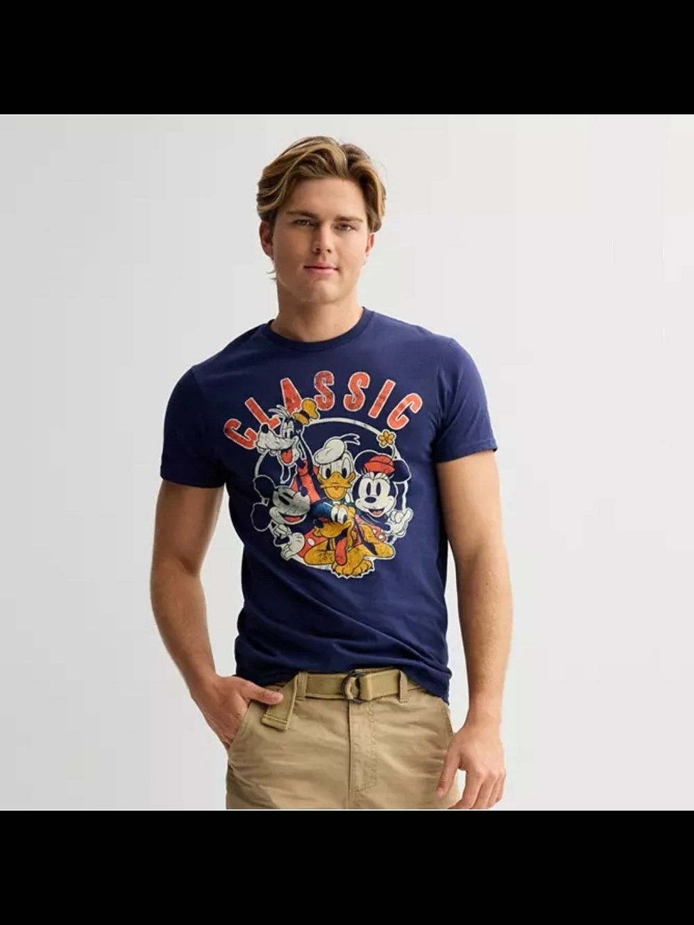 NWT Disney Classic Mickey & Pals Navy Graphic Tee Size XL
